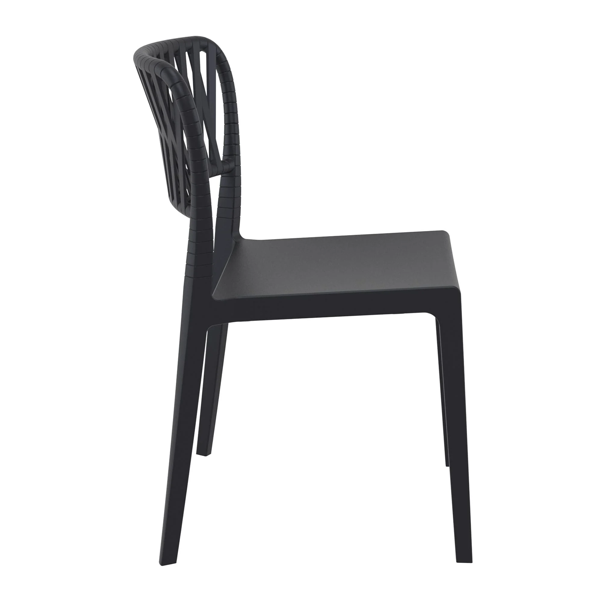 Portofino Side Chair Black Side