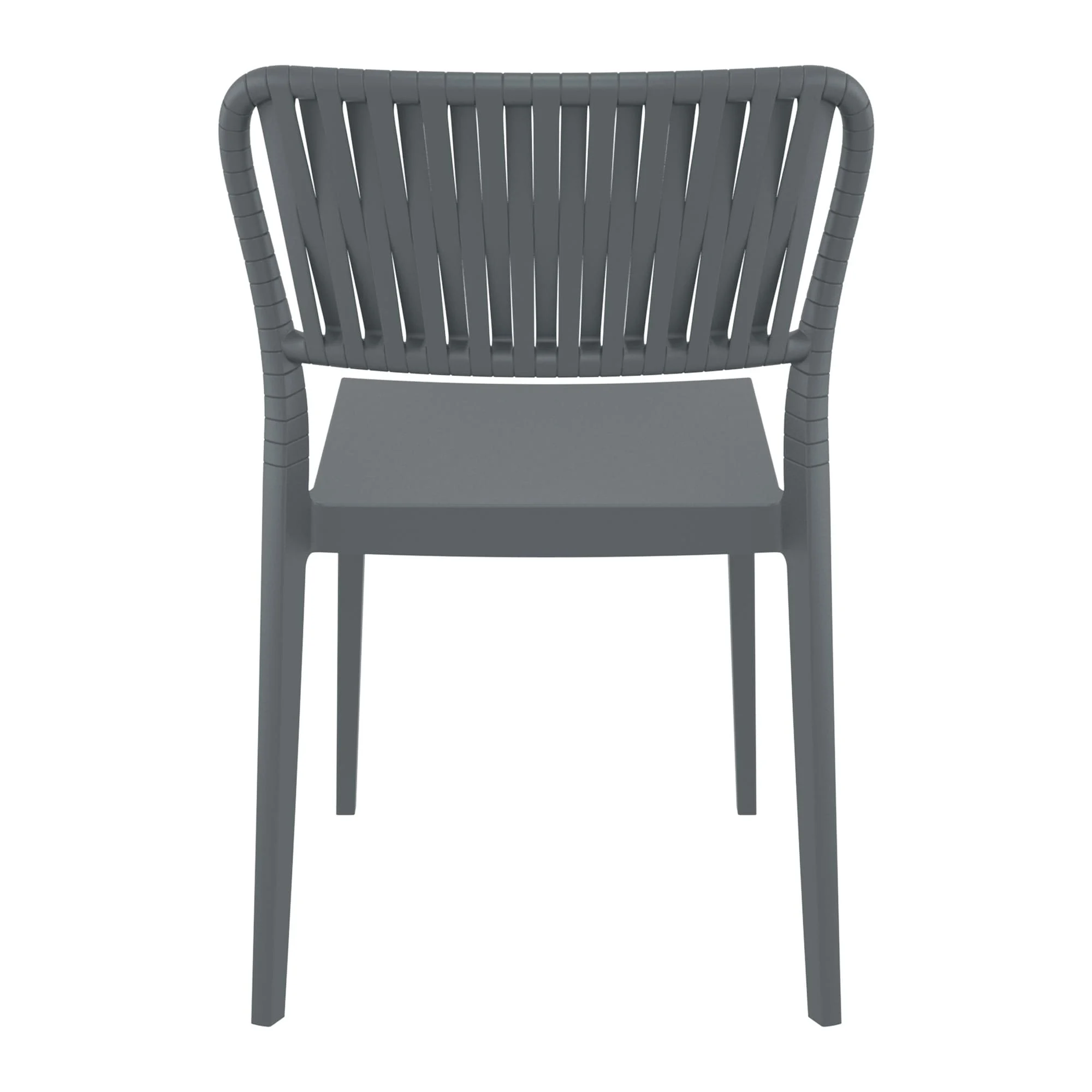 Portofino Side Chair Dark Grey Back