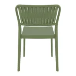 Portofino Side Chair Olive Green Back