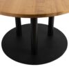 Solid Character Oak Dining Height Table Round Boston Extra Large Round Base Detail