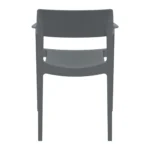 Tulum Armchair Dark Grey Back