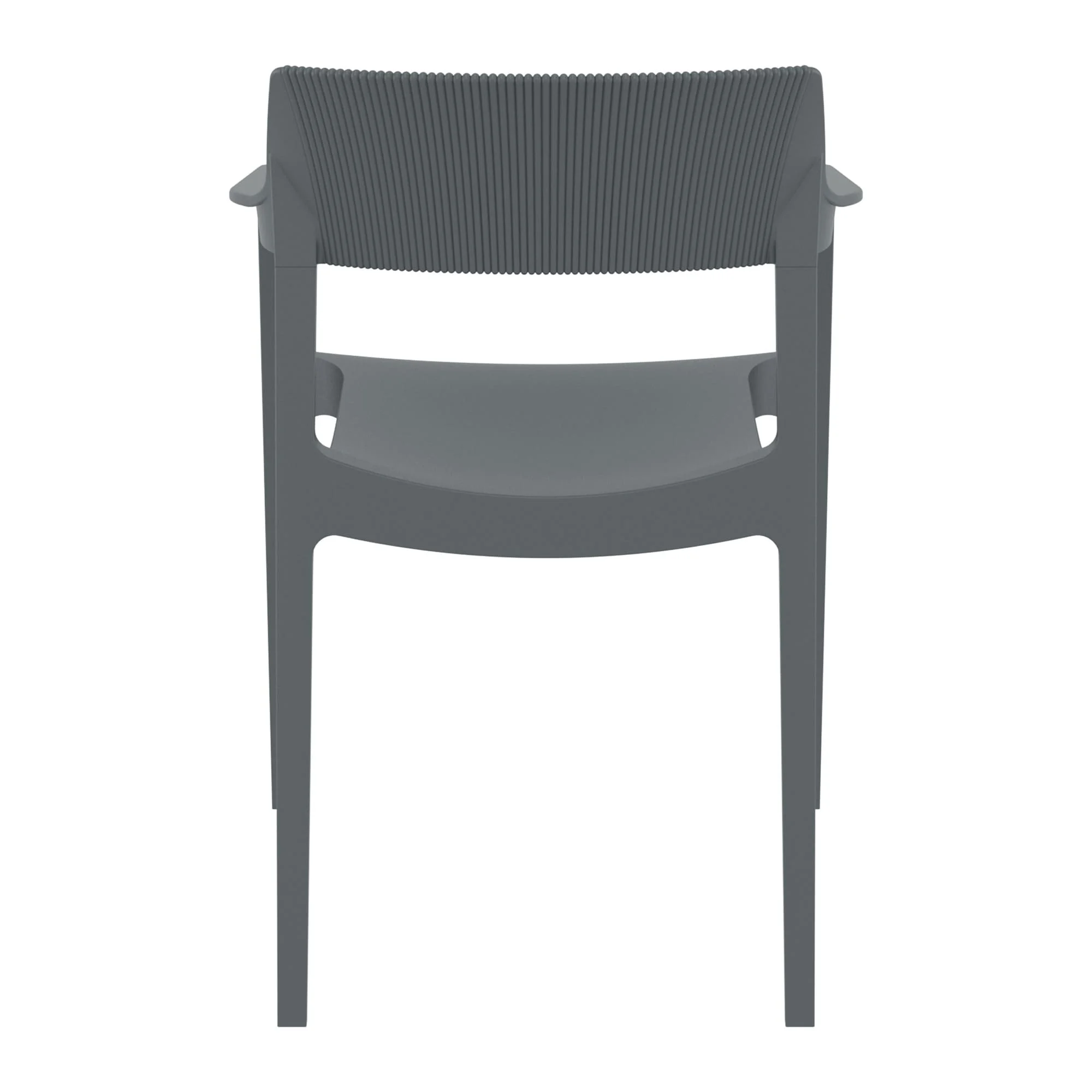 Tulum Armchair Dark Grey Back