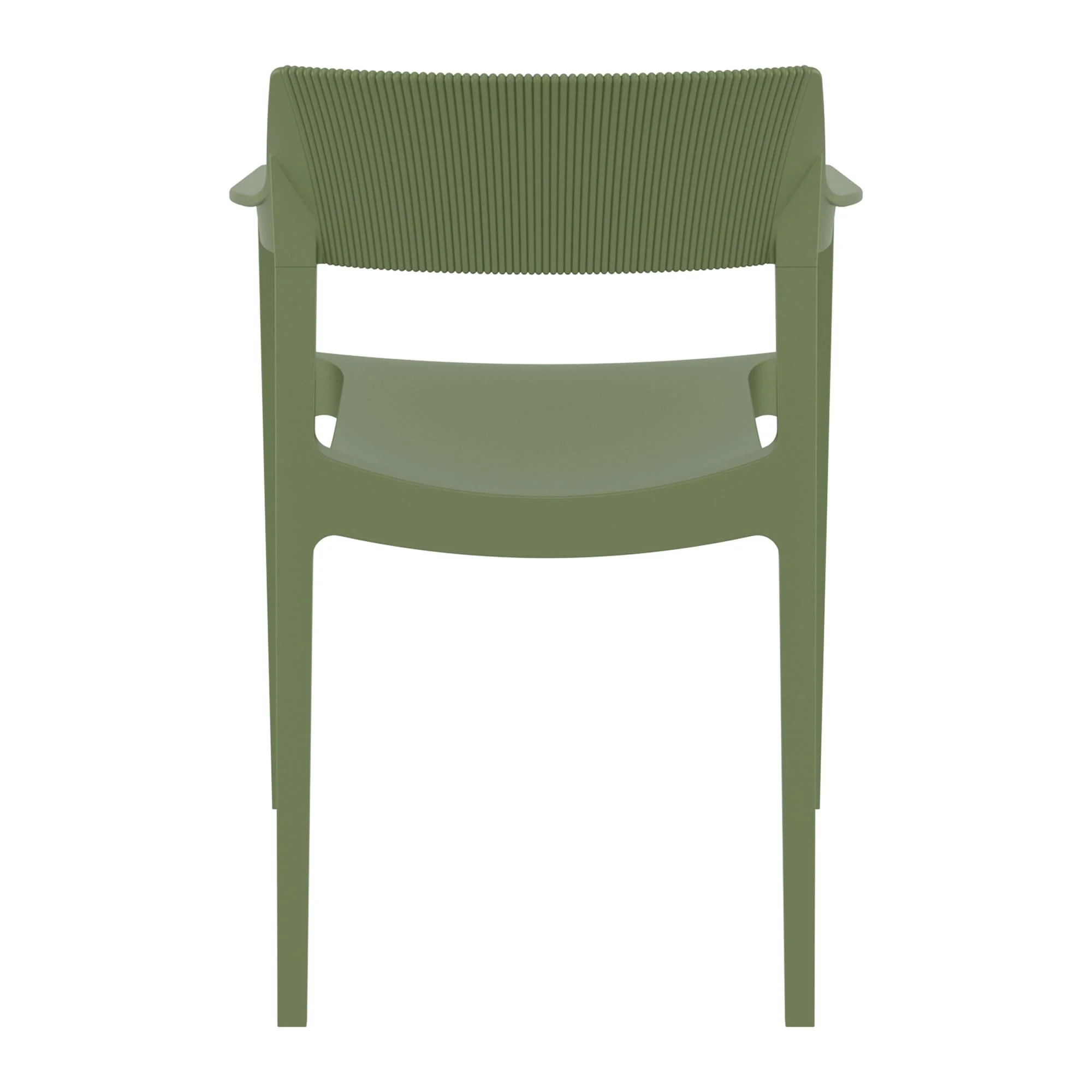 Tulum Armchair Olive Green Back
