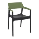 Tulum Armchair Olive Green Black
