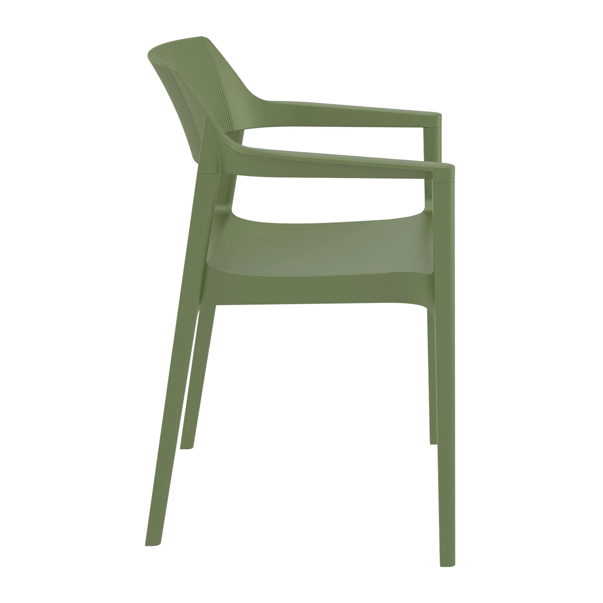 Tulum Armchair Olive Green Side