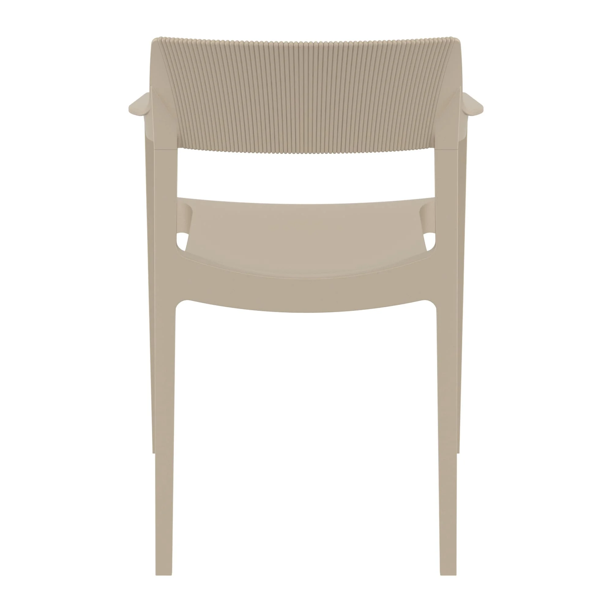 Tulum Armchair Taupe Back