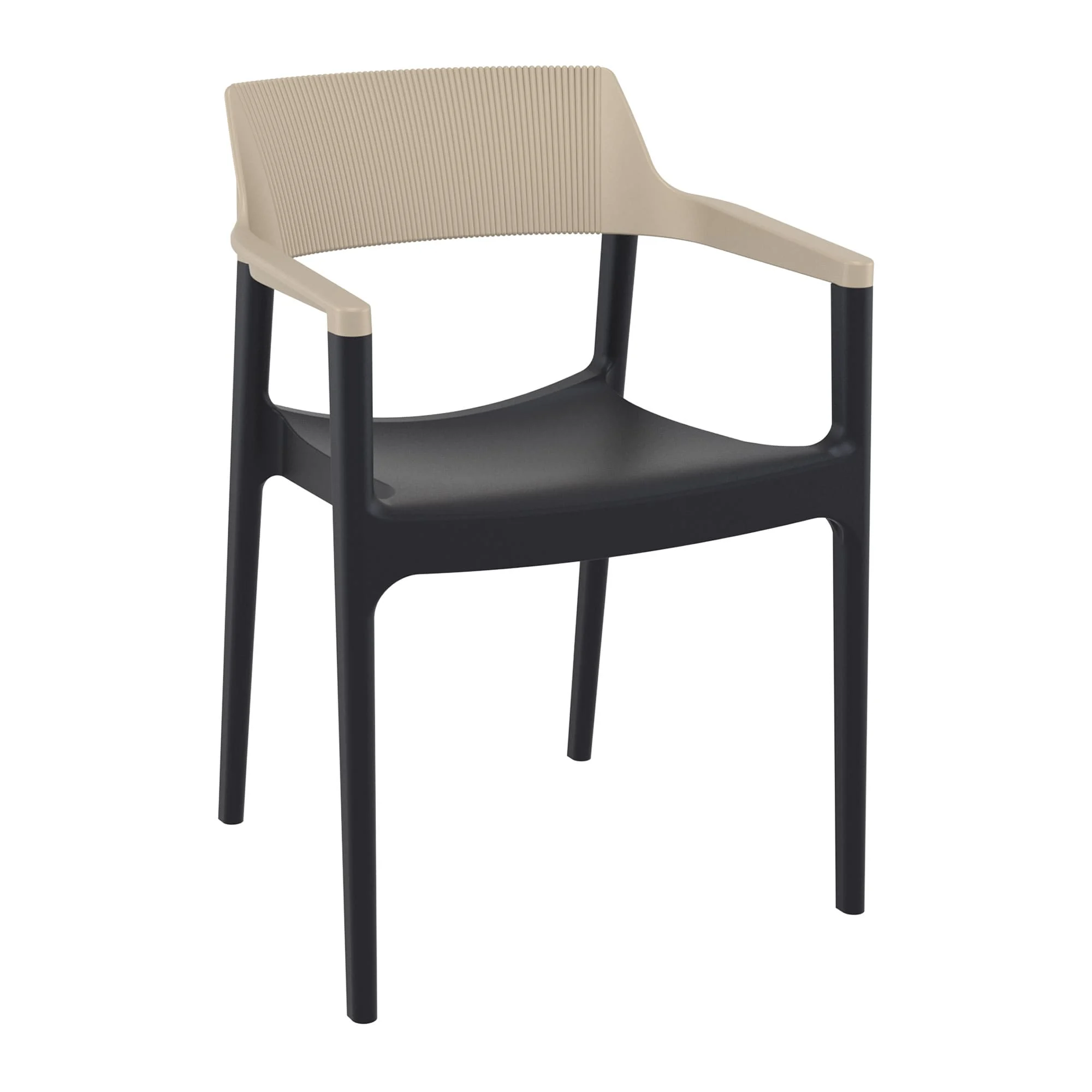 Tulum Armchair Taupe Black