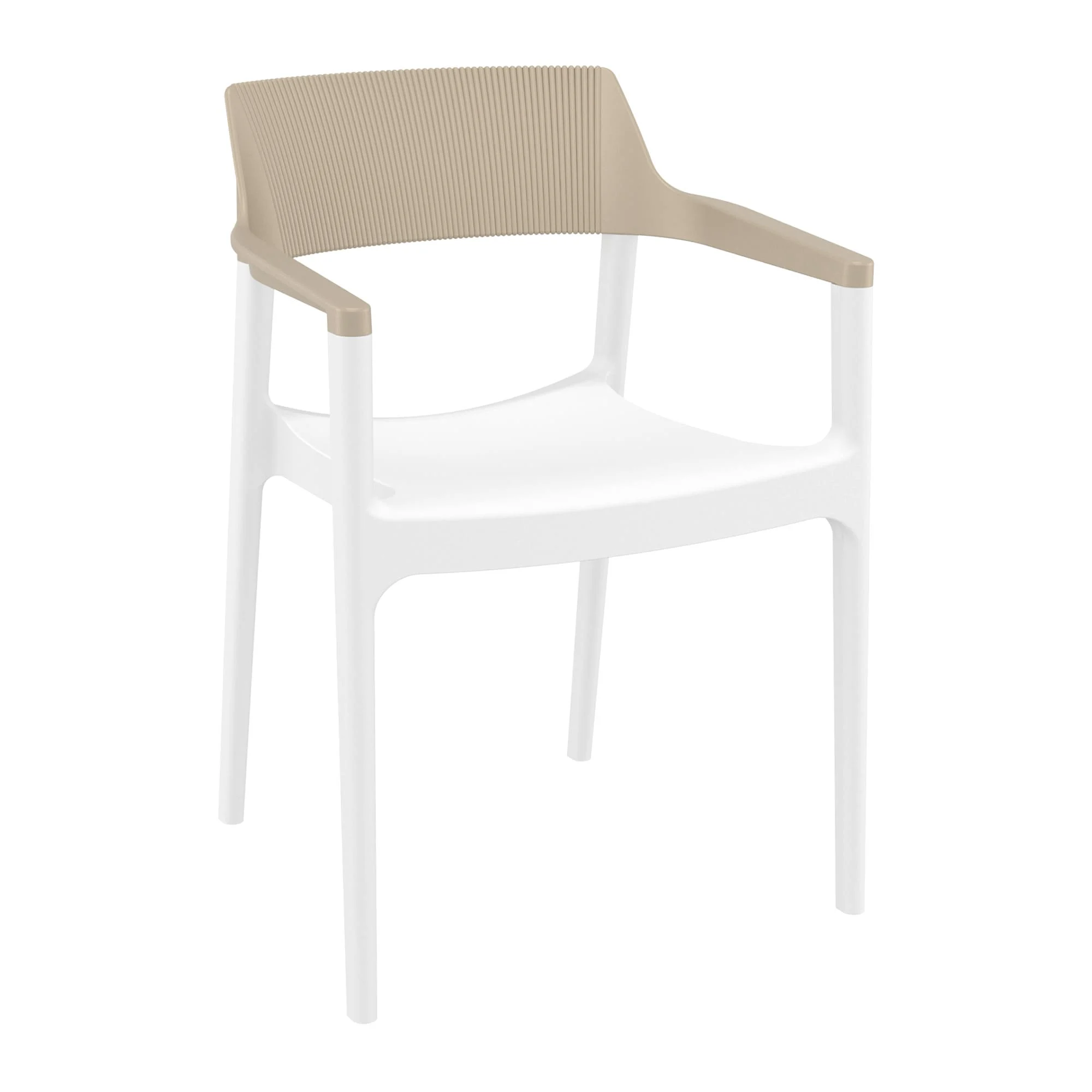Tulum Armchair Taupe White