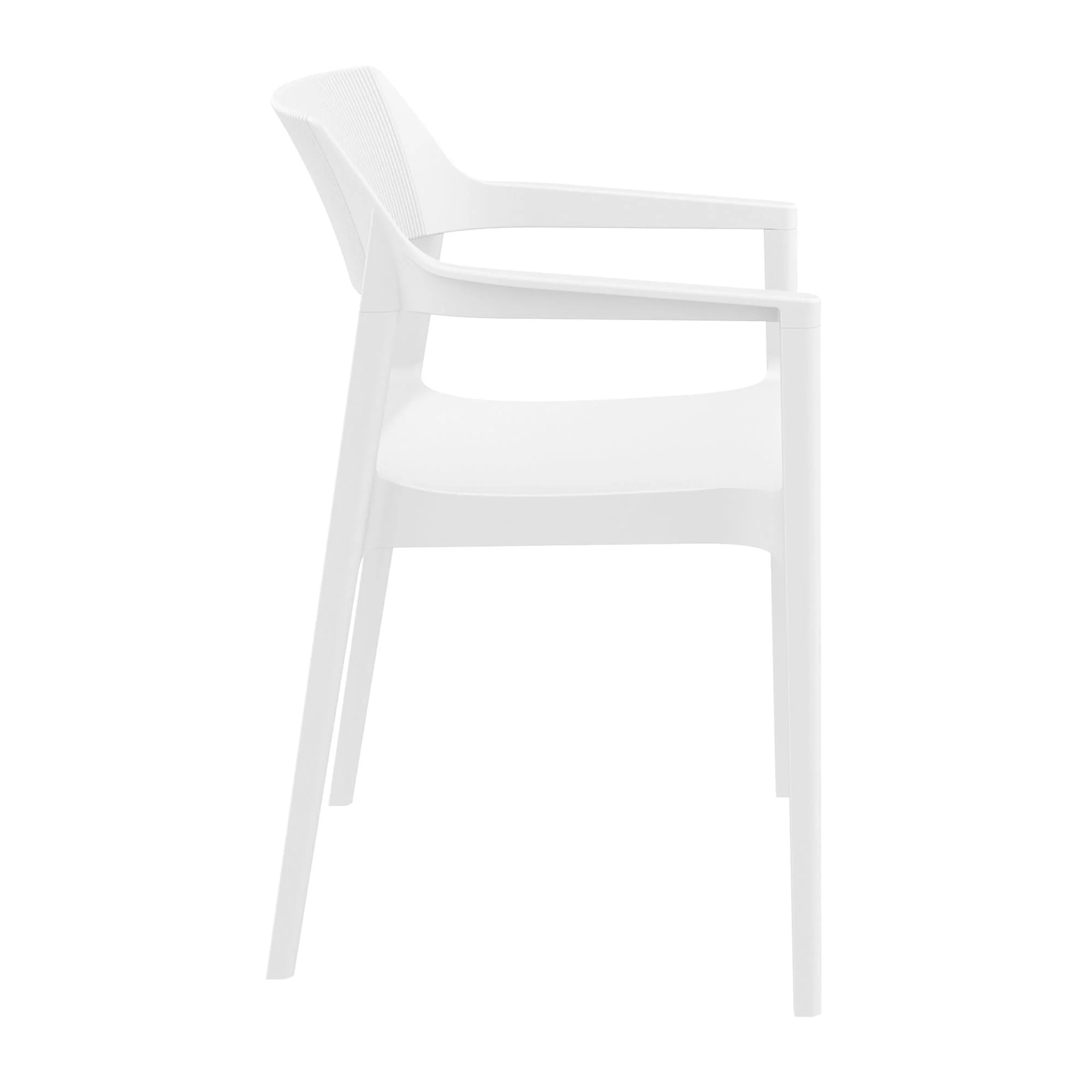 Tulum Armchair White Side