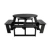 EKO Round Picnic Table 8 Seater Side