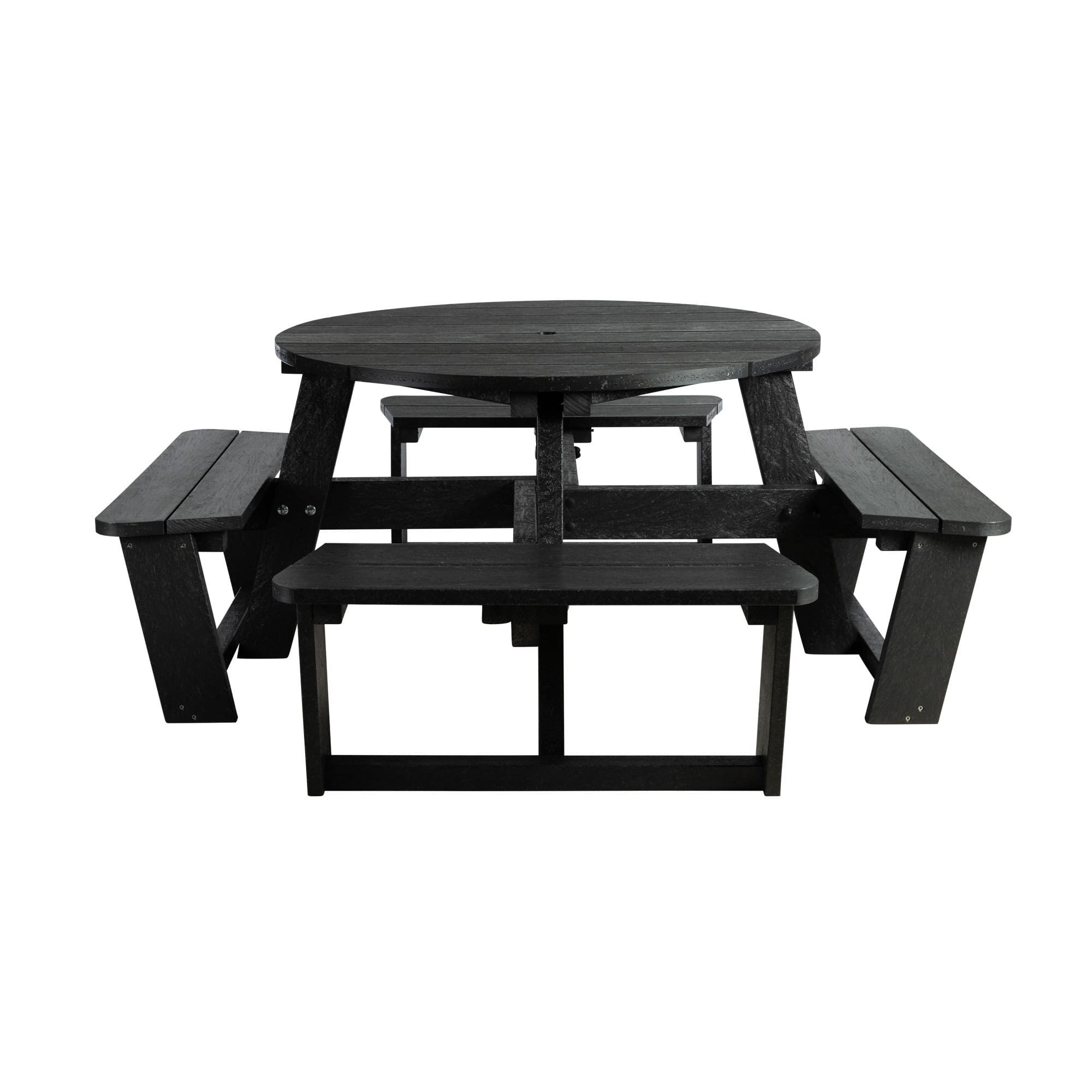 EKO Round Picnic Table 8 Seater Side