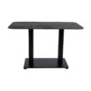 Extrema Premium Dining Height Table Rectangular Black Moon Anzio Rectangular Base Side