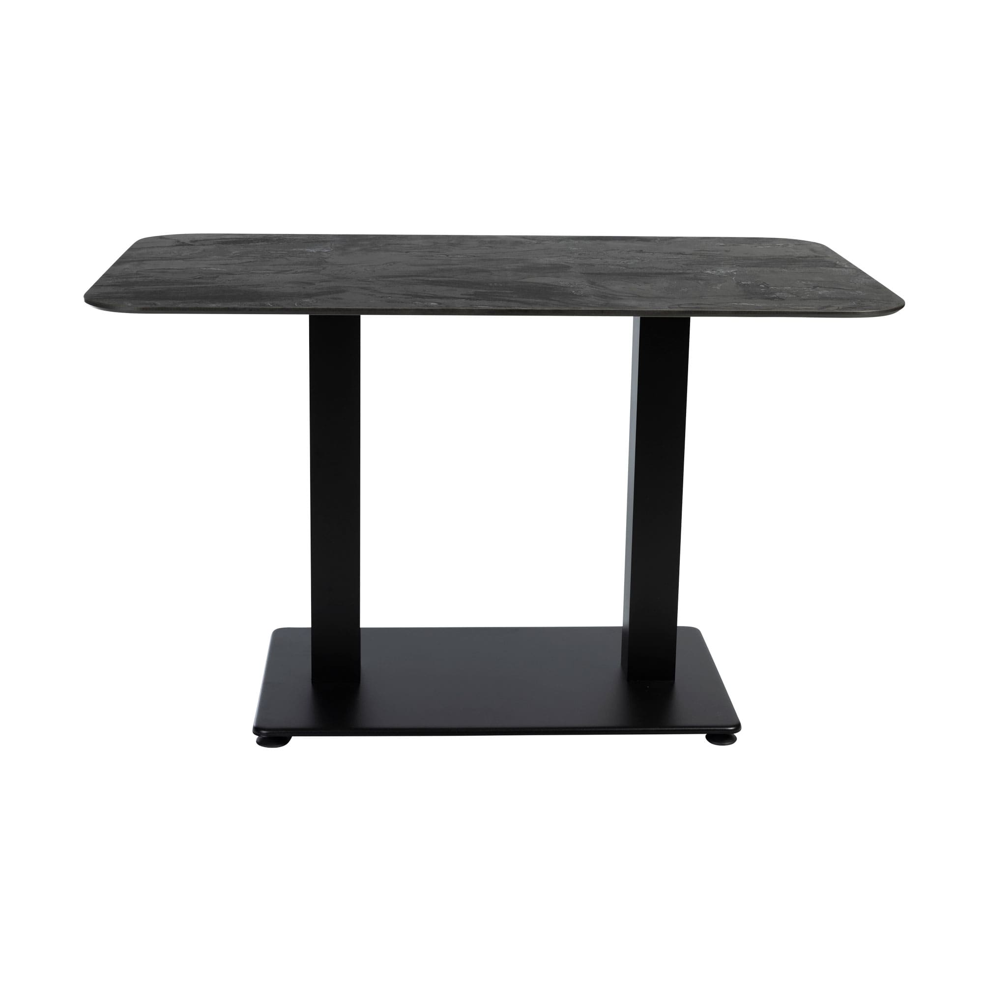Extrema Premium Dining Height Table Rectangular Black Moon Anzio Rectangular Base Side
