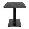 Extrema Premium Dining Height Table Rectangular Black Moon Anzio Rectangular Base Side