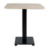 Extrema Premium Dining Height Table Square Beige Travertine Anzio Small Square Base Side