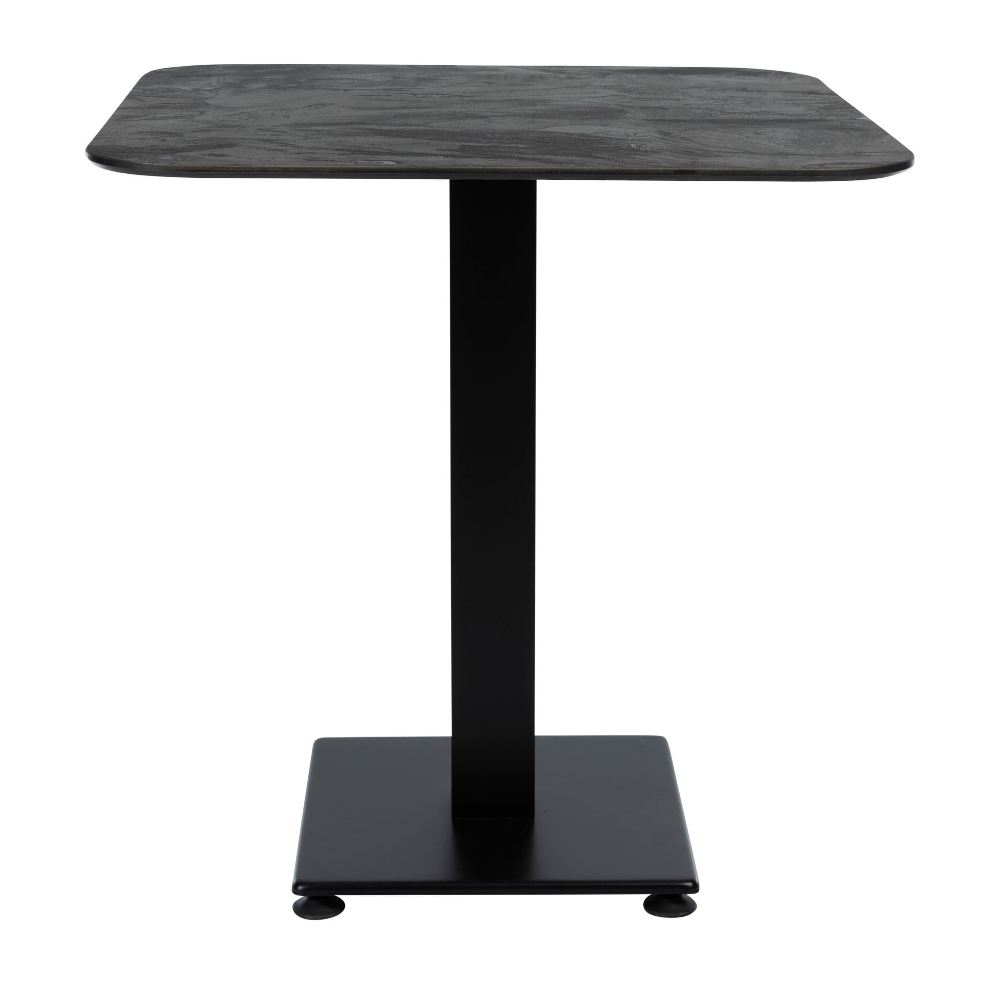 Extrema Premium Dining Height Table Square Black Moon Anzio Small Square Base Side