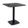 Extrema Premium Dining Height Table Square Black Moon Boston Sleek Small Square Radius Edges Base