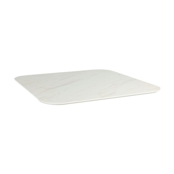 Extrema Premium Square Table Top White Marble