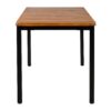 Hardy Dining Height Table Rectangular Bison Table Base Side