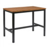 Hardy Mid Height Table Rectangular Paris Table Base