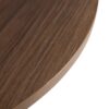 Omega Round Table Top Walnut Detail