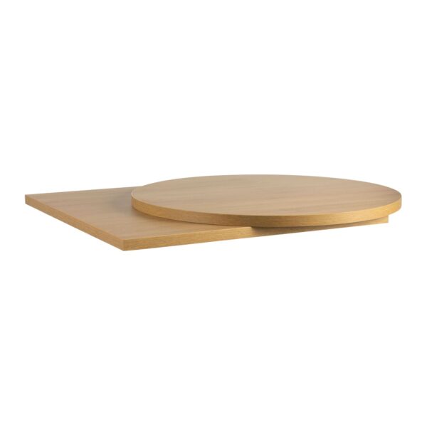 Omega Round and Square Table Top Oak