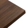 Omega Square Table Top Walnut Detail