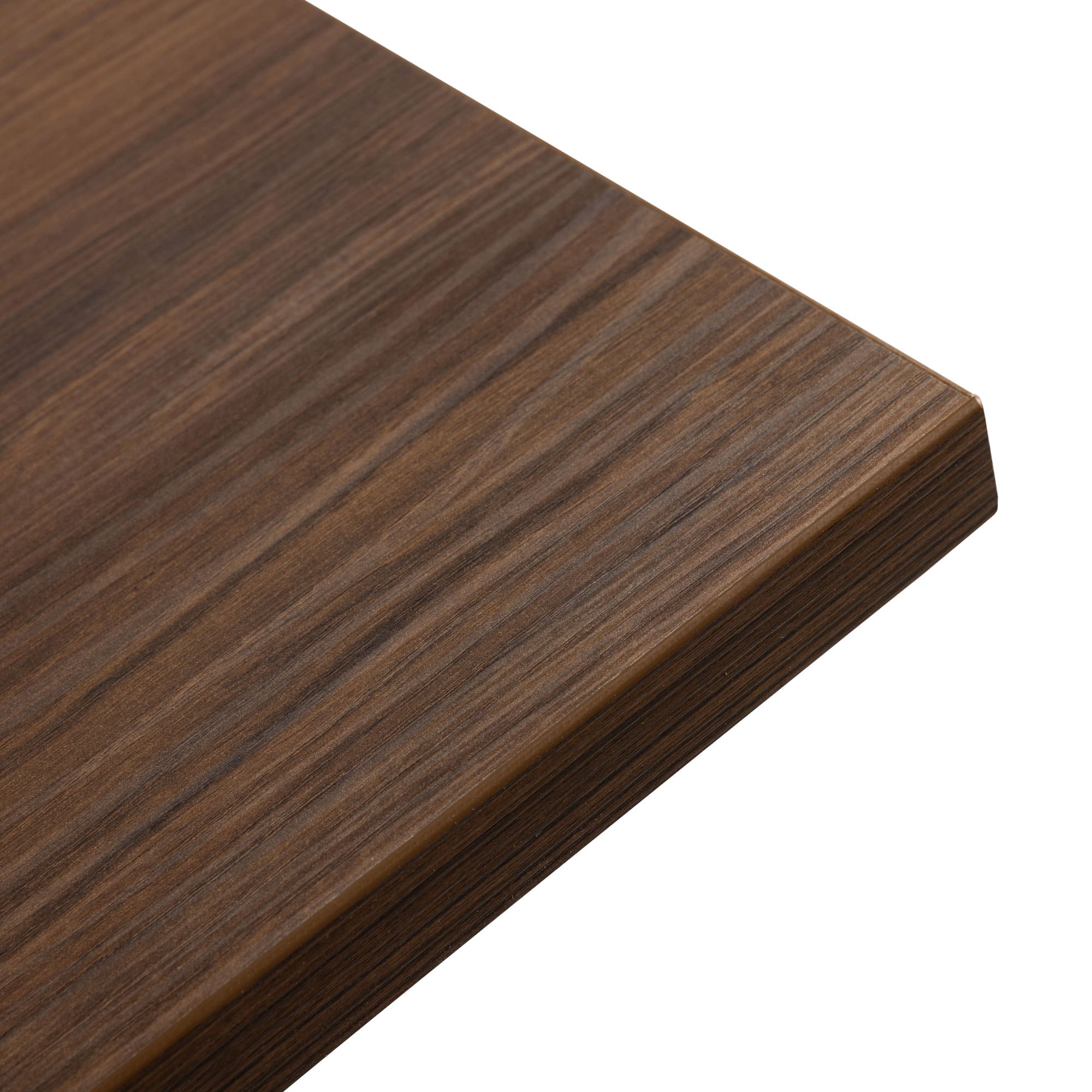 Omega Square Table Top Walnut Detail