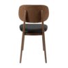 Relish Side Chair Walnut Black Seat Pad Back