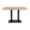 Omega Dining Height Table Rectangular Oak Boston Rectangular Base Side