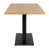 Omega Dining Height Table Rectangular Oak Boston Rectangular Base Side