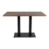 Omega Dining Height Table Rectangular Walnut Boston Rectangular Base Side