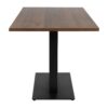 Omega Dining Height Table Rectangular Walnut Boston Rectangular Base Side