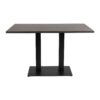 Omega Dining Height Table Rectangular Wenge Boston Rectangular Base Side