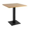 Omega Dining Height Table Square Oak Boston Small Square Base