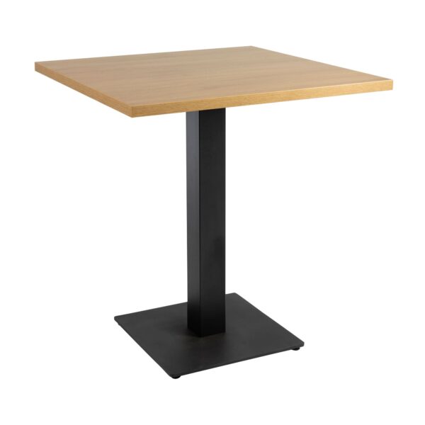 Omega Dining Height Table Square Oak Boston Small Square Base