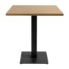 Omega Dining Height Table Square Oak Boston Small Square Base Side
