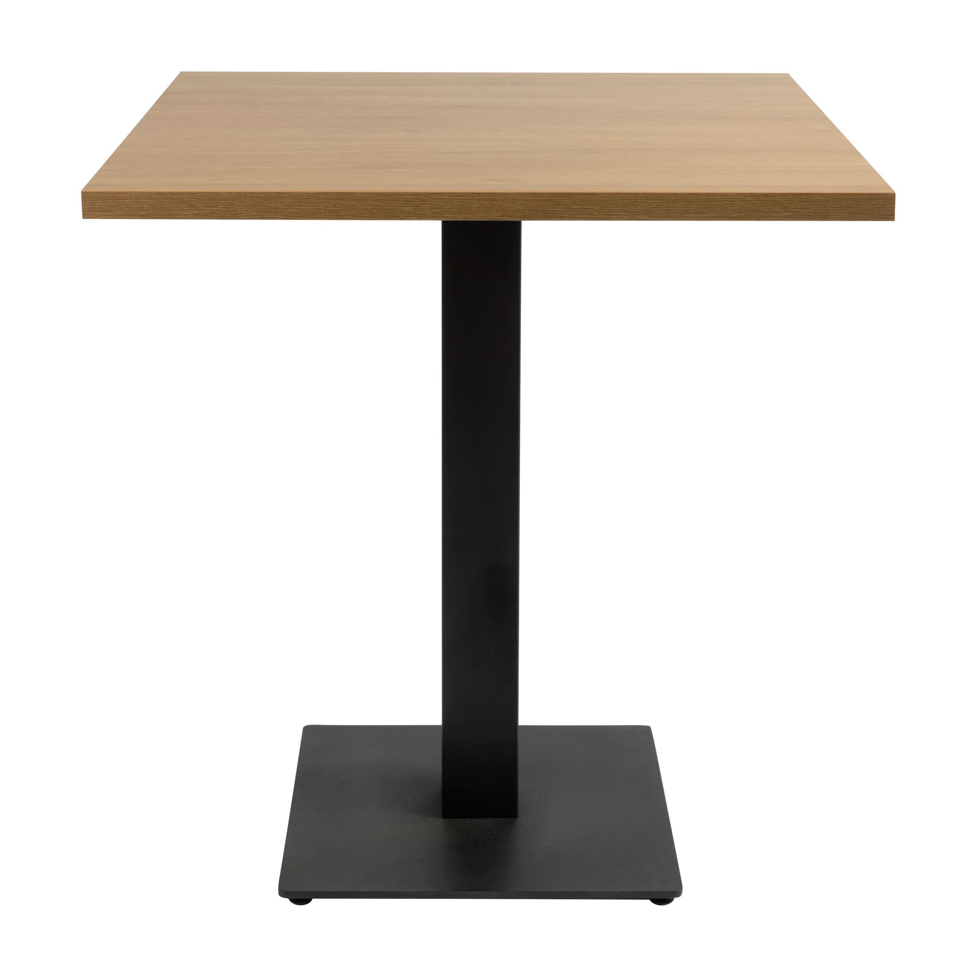 Omega Dining Height Table Square Oak Boston Small Square Base Side