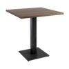 Omega Dining Height Table Square Walnut Boston Small Square Base