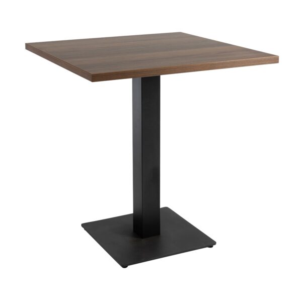 Omega Dining Height Table Square Walnut Boston Small Square Base