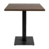 Omega Dining Height Table Square Walnut Boston Small Square Base Side